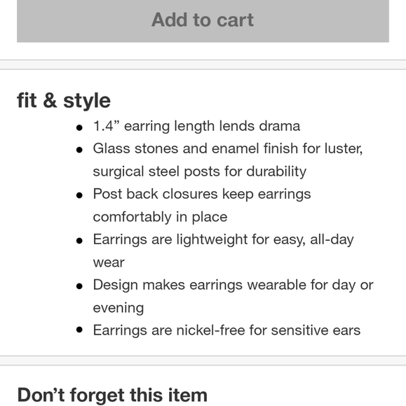 Sugarfix Baublebar Candy Cane Campaign Earrings NWT - Picture 5 of 5